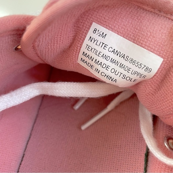 TRETORN Women's Pink White Gold Nylite Canvas Sneakers Size 8.5 - Picture 8 of 8